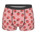 thumbnail image 1 of KLL Strawberries Men's Cotton Boxer Briefs Underwear-Small, 1 of 8