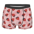 thumbnail image 1 of KLL Strawberries Men's Cotton Boxer Briefs Underwear-X-Large, 1 of 8