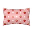thumbnail image 1 of KLL Strawberries Pattern Silk Pillowcase for Hair and Skin Standard Size 20"X 30" Soft Breathable Pillow Covers for Sleeping, 1 of 6