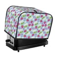 thumbnail image 1 of KLL Strawberry And Flowers Print 2 Slice Toaster Dust Covers Kitchen Small Appliance Cover with 2 Pockets,Can hold Jam Spreader Knife & Toaster Tongs (11.4 x 7.9 x 7.5), 1 of 6