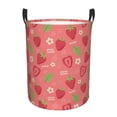 thumbnail image 1 of KLL Strawberry Floral Waterproof Foldable Laundry Hamper Bucket with Handles for Storage Bin,Kids Room,Home Organizer (Medium ), 1 of 7
