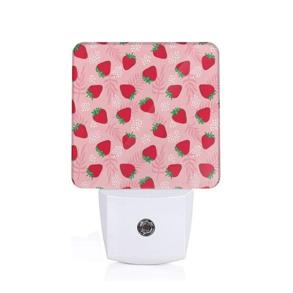KLL Strawberry for Night Lights,Auto Sensor Night Lamp Plug in Night Light with Dusk-to-Dawn Light Sensor LED Nightlightfor Adults & Kids Room/Bedroom/Hallway