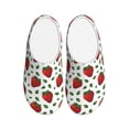 thumbnail image 1 of KLL Strawberry Pattern Adult Unisex Cozy Slippers,Fuzzy Slip-on Slippers TPR Sole Slippers Comfort Plush Home Footwear for Indoor & Outdoor-35/36, 1 of 7