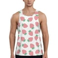 thumbnail image 1 of KLL Strawberry Print Men's Muscle Gym Workout Stringer Tank Tops Bodybuilding Fitness T-Shirts Tank Tops Men-X-Large, 1 of 7