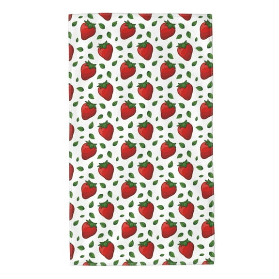 KLL Strawberry Ultra Absorbent & Soft Hand Towels for Bath, Hand, Face, Gym and Spa-27.5x16in