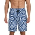 thumbnail image 1 of KLL Stylized Flowers Vintage Boho for Men's 1-Pack Shorts,Sleep Pajama Shorts for Men Soft Pj Shorts Men's Pajama Bottoms Sleepwear -4X-Large, 1 of 7