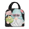 thumbnail image 1 of KLL Summer Gnome,Cute Gnome Print Insulated Lunch Bag Women, Reusable Cute Tote Lunch Box for Adult & Men, Leakproof Cooler Lunch Bags for Work Office Travel Picnic, 1 of 5