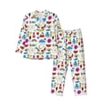 thumbnail image 1 of KLL Summer Sleepwear Mens Flannel Pajamas,Long Cotton Pj Set, 1 of 7