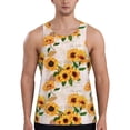 thumbnail image 1 of KLL Sunflower 5 Print Men's Muscle Gym Workout Stringer Tank Tops Bodybuilding Fitness T-Shirts Tank Tops Men-XX-Large, 1 of 7