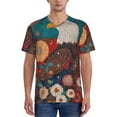 thumbnail image 1 of KLL Sunflower Bald Eagle for Men's Baseball Shirts,Short Sleeve Casual Shirts Button Down Shirt for Men Beach Summer Wedding Shirt-Large, 1 of 7
