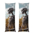 thumbnail image 1 of KLL Sunflower Butterfly Skull Pattern Long Body Pillow Cover,20x60 Body Pillow Cases,Soft Brushed Microfiber Invisible Zipper Design-Pillow core not included, 1 of 7