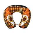 thumbnail image 1 of KLL Sunflower Gnomes and Bees Pattern Memory Foam Cervical Neck Pillow Versatile U-Shaped Pillows for Home/Office/Camping/Travelling/Soft Washable Cover, 1 of 8