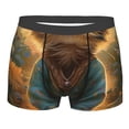 thumbnail image 1 of KLL Sunflower Meditating Cat Men's Cotton Boxer Briefs Underwear-Small, 1 of 8