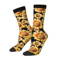 thumbnail image 1 of KLL Sunflowers 1 Print Cool Socks Men's Women's Crew Socks Funny Crazy Novelty Stockings, 1 of 6