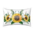 thumbnail image 1 of KLL Sunflowers (2) Pattern Silk Pillowcase for Hair and Skin Standard Size 20"X 30" Soft Breathable Pillow Covers for Sleeping, 1 of 7