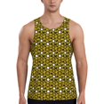thumbnail image 1 of KLL Sunflowers 2 Print Men's Muscle Gym Workout Stringer Tank Tops Bodybuilding Fitness T-Shirts Tank Tops Men-3X-Large, 1 of 7