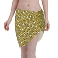 thumbnail image 1 of KLL Sunflowers 2 Print Women's Sarong Coverups Short Bathing Suit Wrap Skirt Beach Wrap Swimsuit Cover Ups, 1 of 6