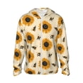 thumbnail image 1 of KLL Sunflowers And Bee Print Men's Women’s UPF 50+ Sun Protection Outdoor Hoodie Jacket Long Sleeve Fishing Hiking Performance Shirt-XX-Large, 1 of 6