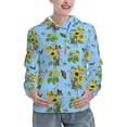 thumbnail image 1 of KLL Sunflowers And Bees for Womens Pullover Hoodie with Pocket Hooded Long Sleeve Shirts Sweatshirt for Women-Large, 1 of 7