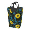 thumbnail image 1 of KLL Sunflowers And Blue Flower Laundry Hamper,Large Canvas Fabric Lightweight Storage Basket Toy Organizer Dirty Clothes Collapsible Waterproof, 1 of 6