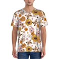 thumbnail image 1 of KLL Sunflowers And Butterflies for Men's Baseball Shirts,Short Sleeve Casual Shirts Button Down Shirt for Men Beach Summer Wedding Shirt-Medium, 1 of 7