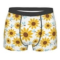 thumbnail image 1 of KLL Sunflowers Men's Cotton Boxer Briefs Underwear-Small, 1 of 8