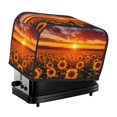 thumbnail image 1 of KLL Sunset Golden Sunflower Field Print 2 Slice Toaster Dust Covers Kitchen Small Appliance Cover with 2 Pockets,Can hold Jam Spreader Knife & Toaster Tongs (11.4 x 7.9 x 7.5), 1 of 6