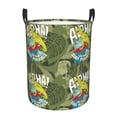 thumbnail image 1 of KLL Surfing Dinosaur Waterproof Foldable Laundry Hamper Bucket with Handles for Storage Bin,Kids Room,Home Organizer (Small ), 1 of 7