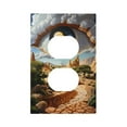 thumbnail image 1 of KLL Surreal Desert Eye Landscape Pattern Electrical Outlet Covers, 3" x 5" 1 Pack Electric Receptacle Plug Covers for Decorator Receptacle Outlet & Switch-Style S, 1 of 6