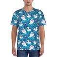 thumbnail image 1 of KLL Swan On The Pond for Men's Baseball Shirts,Short Sleeve Casual Shirts Button Down Shirt for Men Beach Summer Wedding Shirt-X-Large, 1 of 7