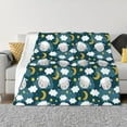 thumbnail image 1 of KLL Sweet Dream Lamb Print Fleece Throw Blanket, Horizontal Fleece Bedding Cute Soft Blankets Comfy Fleece Flannel Plush Home Decor for Couch & Bed -50"x40", 1 of 9