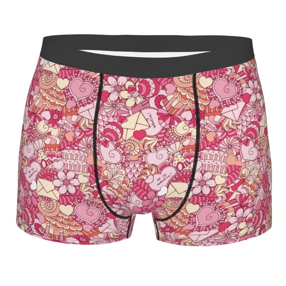 KLL Sweet Men's Cotton Boxer Briefs Underwear-Large