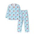 thumbnail image 1 of KLL Syringe And Red Cross Sleepwear Mens Flannel Pajamas,Long Cotton Pj Set, 1 of 7