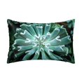 thumbnail image 1 of KLL Teal Cactus Pattern Silk Pillowcase for Hair and Skin Standard Size 20"X 30" Soft Breathable Pillow Covers for Sleeping, 1 of 6