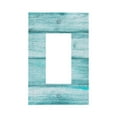 thumbnail image 1 of KLL Teal Turquoise Wood Pattern Electrical Outlet Covers, 3" x 5" 1 Pack Electric Receptacle Plug Covers for Decorator Receptacle Outlet & Switch-Style U, 1 of 6