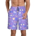 thumbnail image 1 of KLL Tennis 1 Men's Casual Summer Beach Shorts Hawaiian Shorts with Pockets-XX-Large, 1 of 5