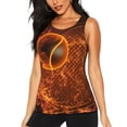 thumbnail image 1 of KLL Tennis Racket In Fire Print Womens Tank Top Sleeveless Workout Tops Athletic Running Shirts Yoga Gym Clothes-X-Large, 1 of 7