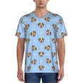thumbnail image 1 of KLL Terrier for Men's Baseball Shirts,Short Sleeve Casual Shirts Button Down Shirt for Men Beach Summer Wedding Shirt-Medium, 1 of 7