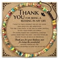 thumbnail image 1 of KLL Thank You Gifts for Women, Get Well Soon Gifts with Positive Affirmations Encouragement Gifts for Friends Mom Loved - Natural King Stone Bracelet Birthday Gifts Thanksgiving Christmas Gifts, 1 of 7