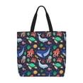 thumbnail image 1 of KLL The Underwater World Pattern Aesthetic Tote Bag for Women Beach Bag Shopping Bags Shoulder Bag Reusable Grocery Bags, 1 of 5