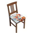thumbnail image 1 of KLL Three Goldfish Watercolor Splash Pattern Seat Covers for Dining Room Chairs,Washable Chair Seat Chair Covers Seat Protector-Two Pieces, 1 of 7