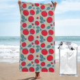 thumbnail image 1 of KLL Tomato Microfiber Beach Towel Fast Drying,Extra Large 27.5"x55" Sand Free Beach Towel Super Lightweight Towels, 1 of 5