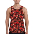 thumbnail image 1 of KLL Tomato Print Men's Muscle Gym Workout Stringer Tank Tops Bodybuilding Fitness T-Shirts Tank Tops Men-3X-Large, 1 of 7