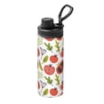 thumbnail image 1 of KLL Tomatoes Pattern 18oz Insulated Water Bottle, Stainless Steel Sports Water Cup Flask with Spout and Handle Lid for Sports Travel Car& School, 1 of 7