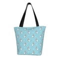 thumbnail image 1 of KLL Tote Bag for Women Cute Poodle Dog Print Shopping Grocery Reusable Bags for Office School Shopping Travel, 1 of 6