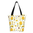 thumbnail image 1 of KLL Tote Bag for Women Gnomes Bees Print Shopping Grocery Reusable Bags for Office School Shopping Travel, 1 of 6