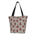 thumbnail image 1 of KLL Tote Bag for Women Leopard Print Rose Print Shopping Grocery Reusable Bags for Office School Shopping Travel, 1 of 6