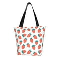 thumbnail image 1 of KLL Tote Bag for Women Strawberries Print Shopping Grocery Reusable Bags for Office School Shopping Travel, 1 of 6