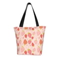 thumbnail image 1 of KLL Tote Bag for Women Strawberry Print Shopping Grocery Reusable Bags for Office School Shopping Travel, 1 of 6