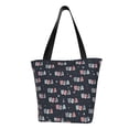 thumbnail image 1 of KLL Tote Bag for Women USA Print Shopping Grocery Reusable Bags for Office School Shopping Travel, 1 of 6